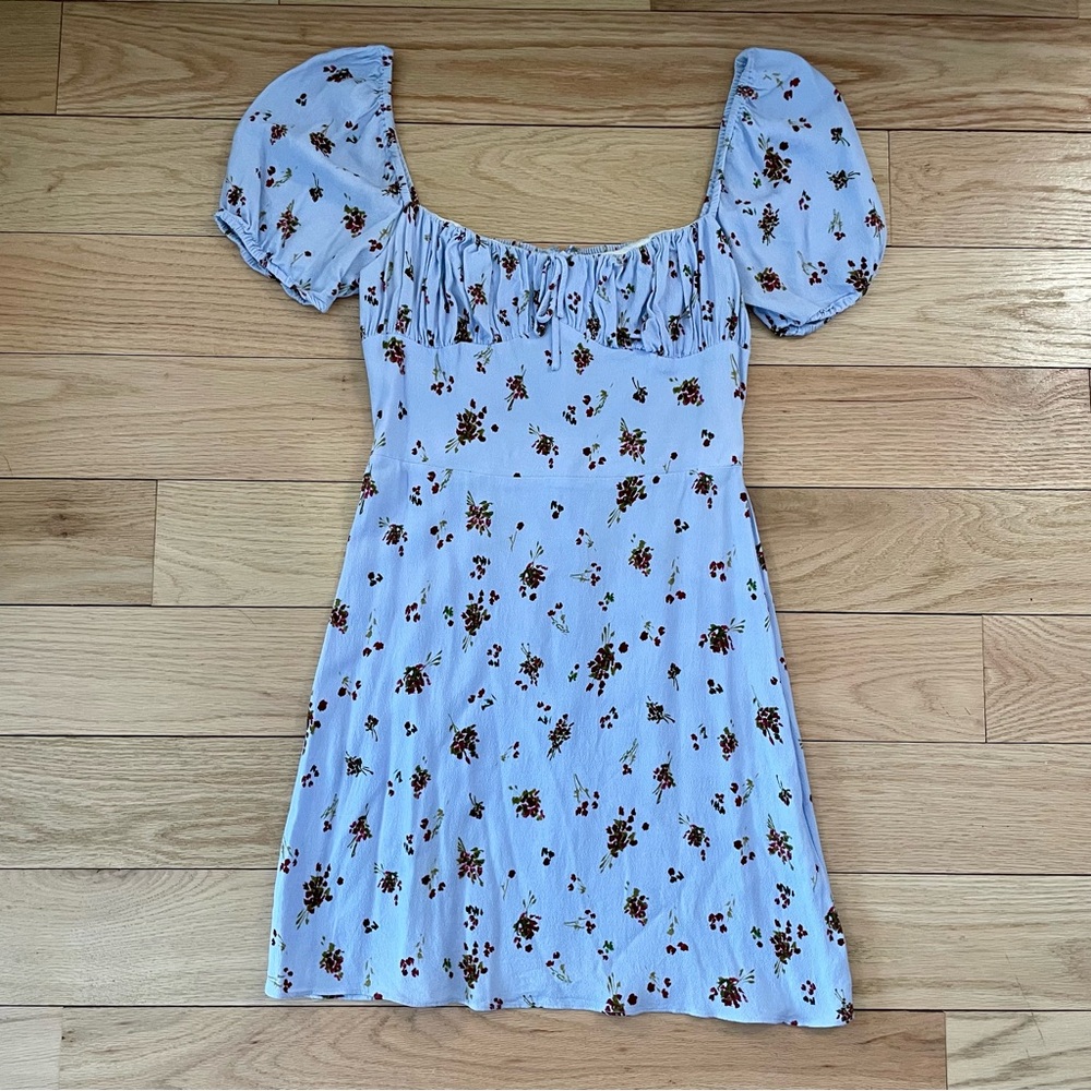 Aritzia (Sunday Best) floral puff sleeve dress